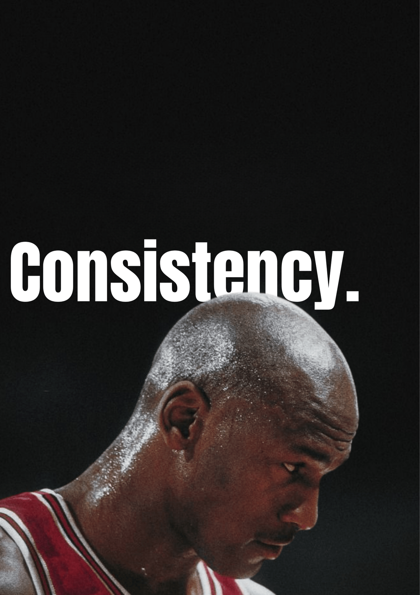 Michael Jordan Motivational Poster – Consistency | Basketball Wall Art (A5–A1) - Doublenightprints