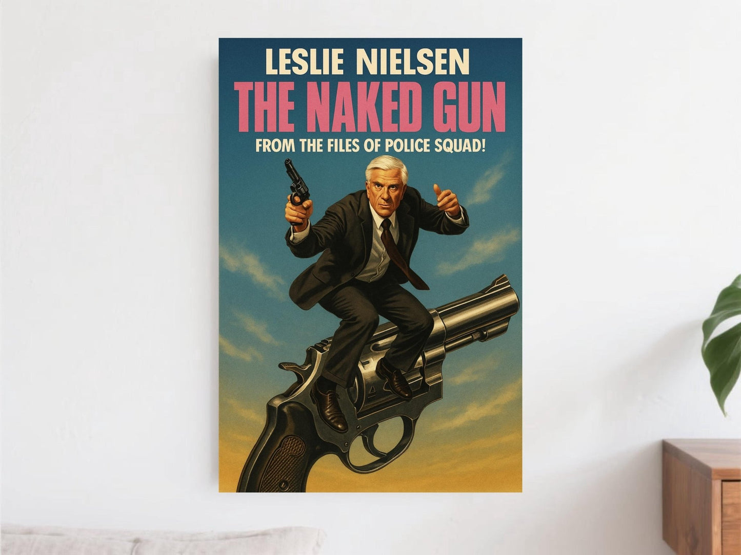 The Naked Gun Movie Poster | Leslie Nielsen Comedy Art Print | - Doublenightprints