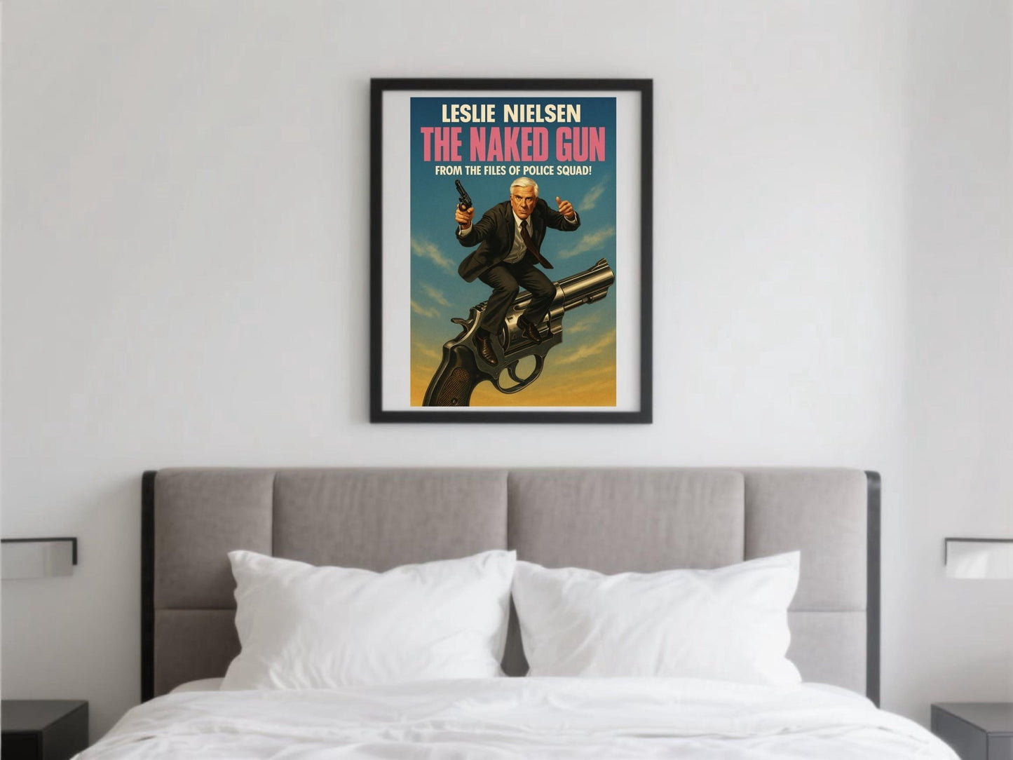 The Naked Gun Movie Poster | Leslie Nielsen Comedy Art Print | - Doublenightprints