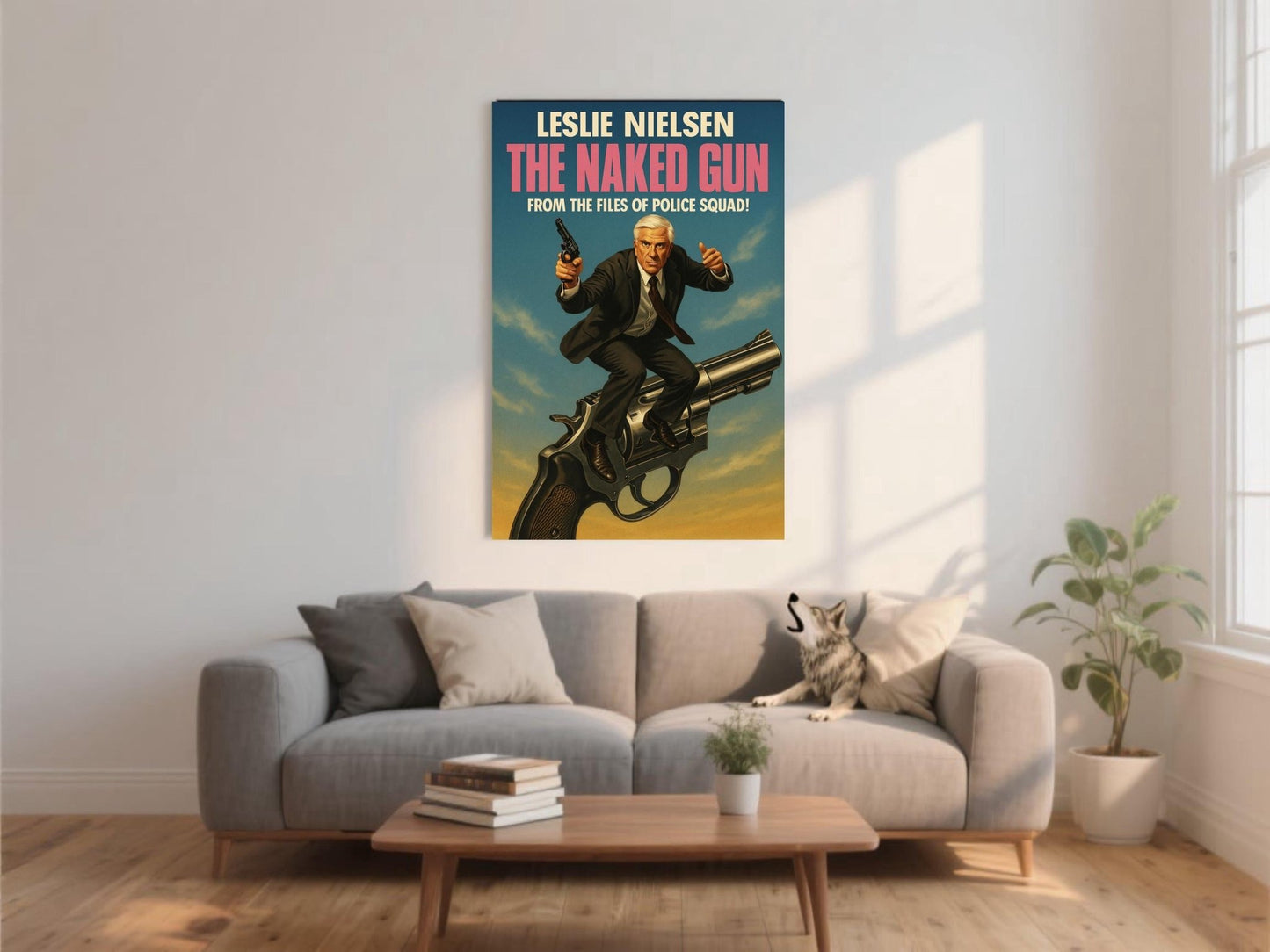 The Naked Gun Movie Poster | Leslie Nielsen Comedy Art Print | - Doublenightprints