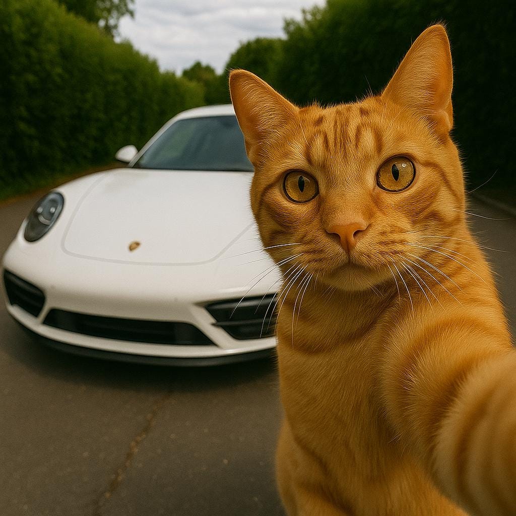 Personalised Car and pet portrait poster - Any custom car image - Message for inquires posters are fully customisable - Doublenightprints