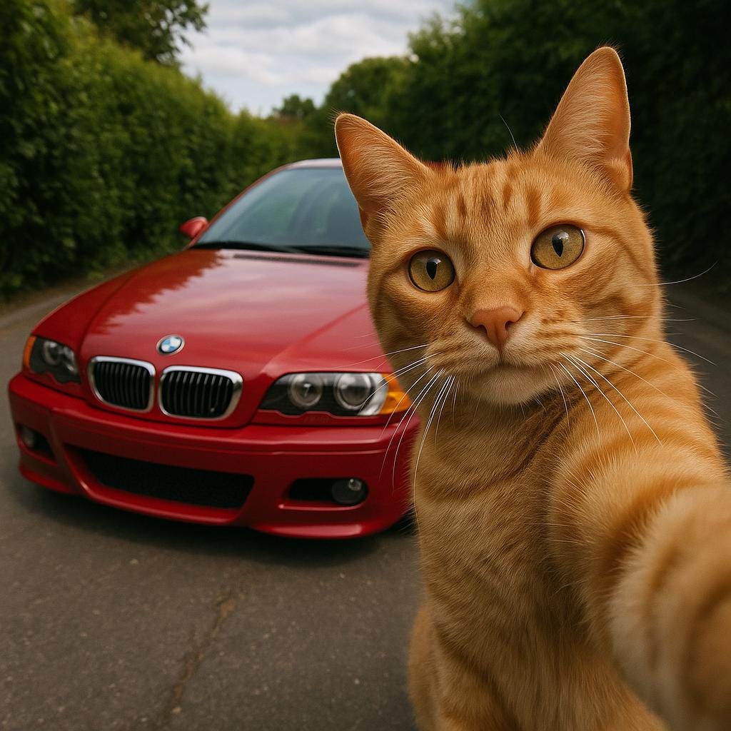 Personalised Car and pet portrait poster - Any custom car image - Message for inquires posters are fully customisable - Doublenightprints