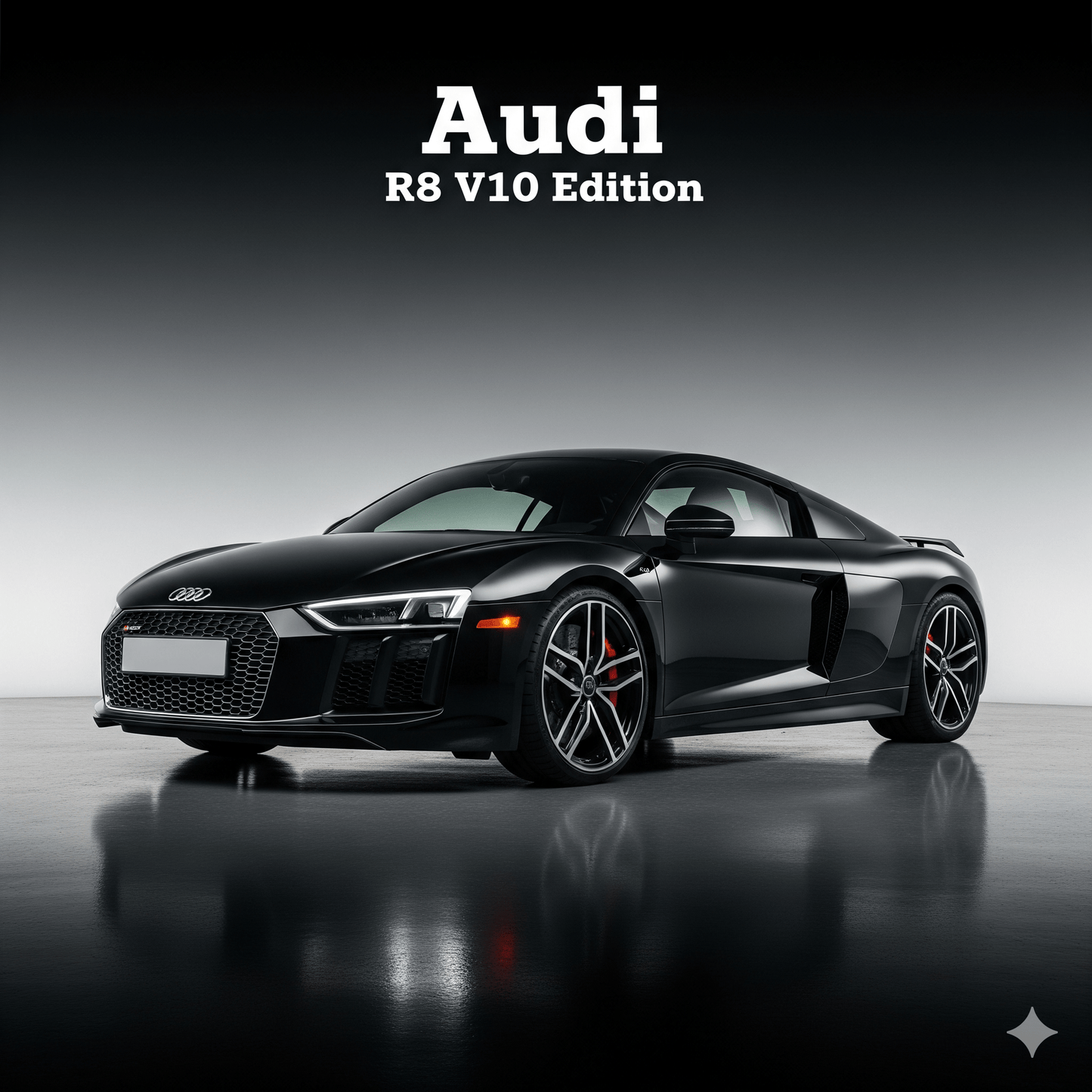 Audi R8 V10 — Studio Poster - Doublenightprints