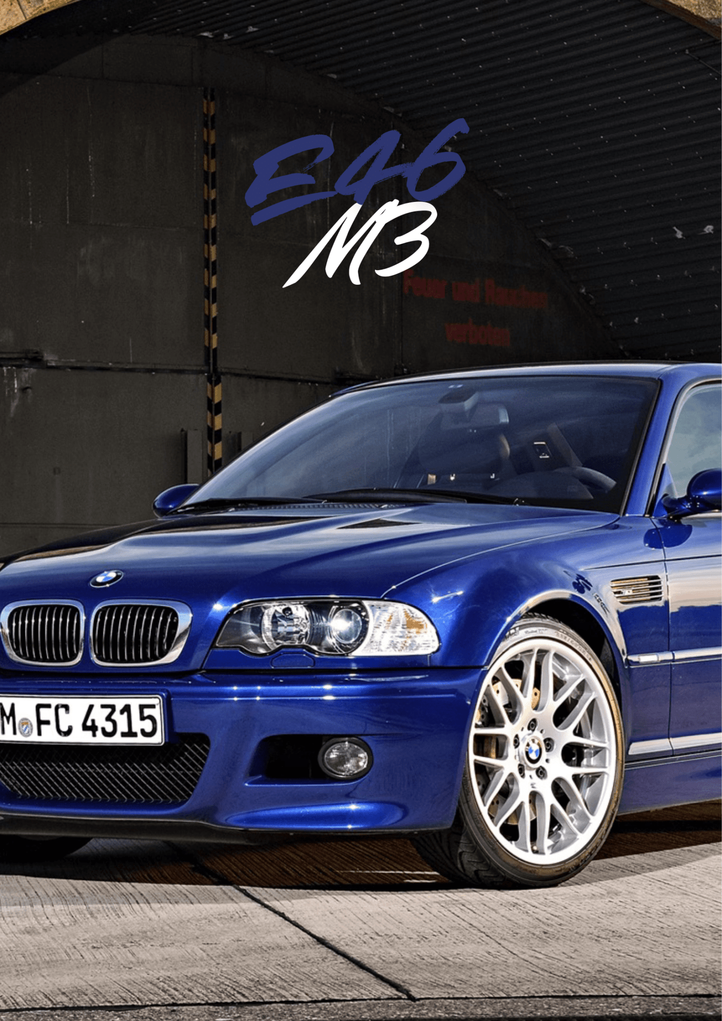 BMW E46 M3 — Automotive Poster - Doublenightprints