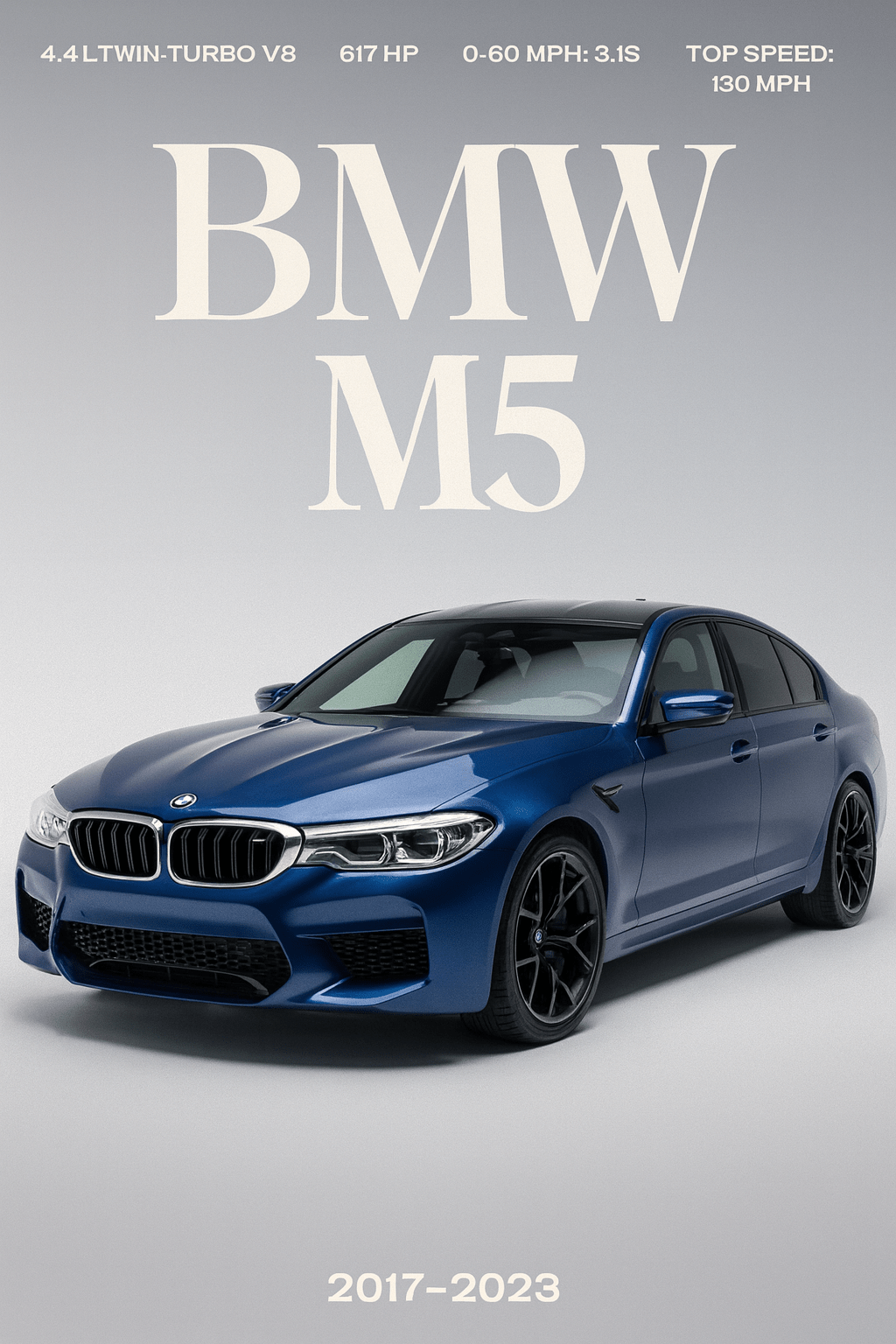 F90 M5 — Studio Poster - Doublenightprints