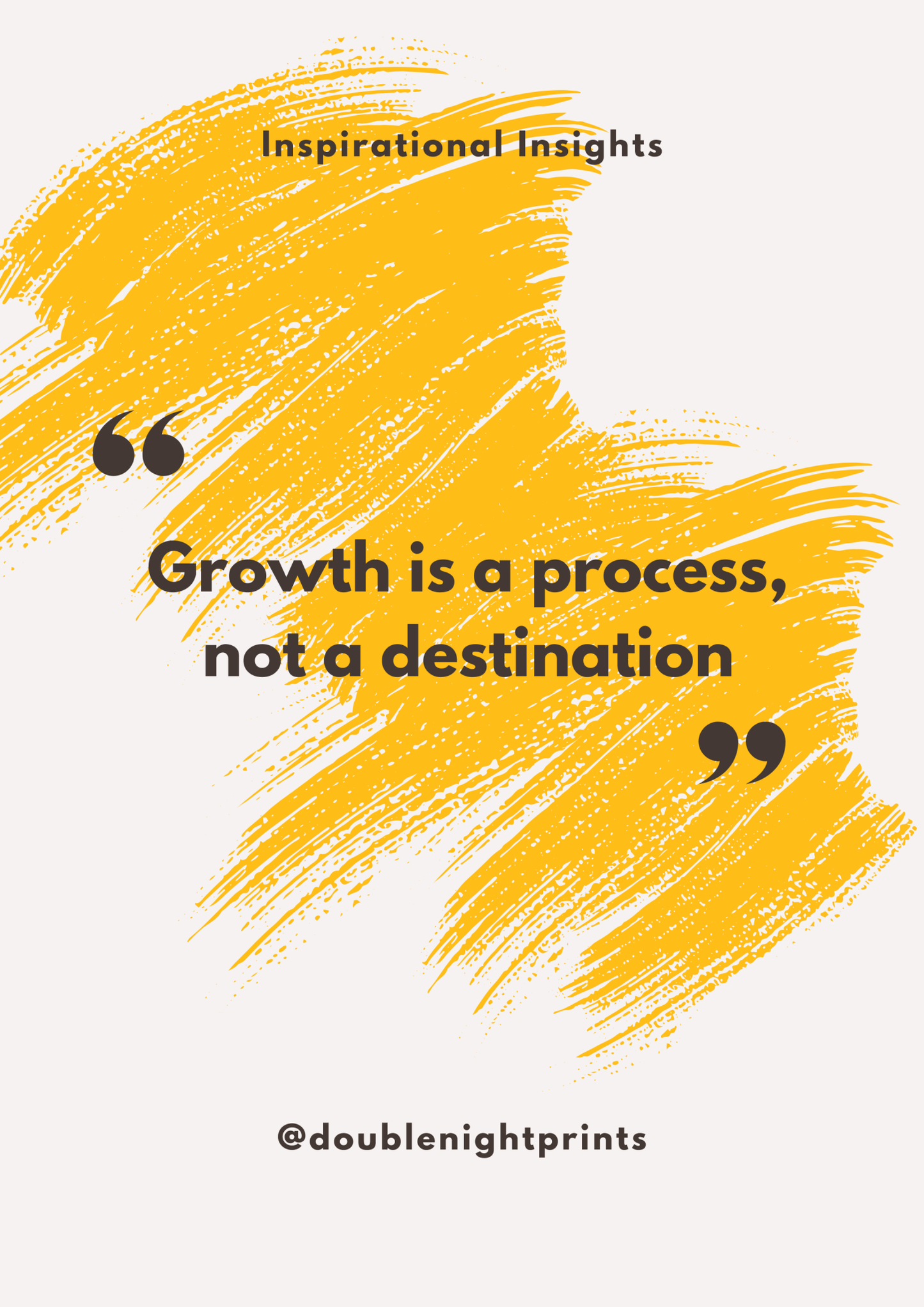 Growth is a Process Motivational Poster – Inspirational Wall Art – Minimalist Quote Print ( Digital Download ) - Doublenightprints