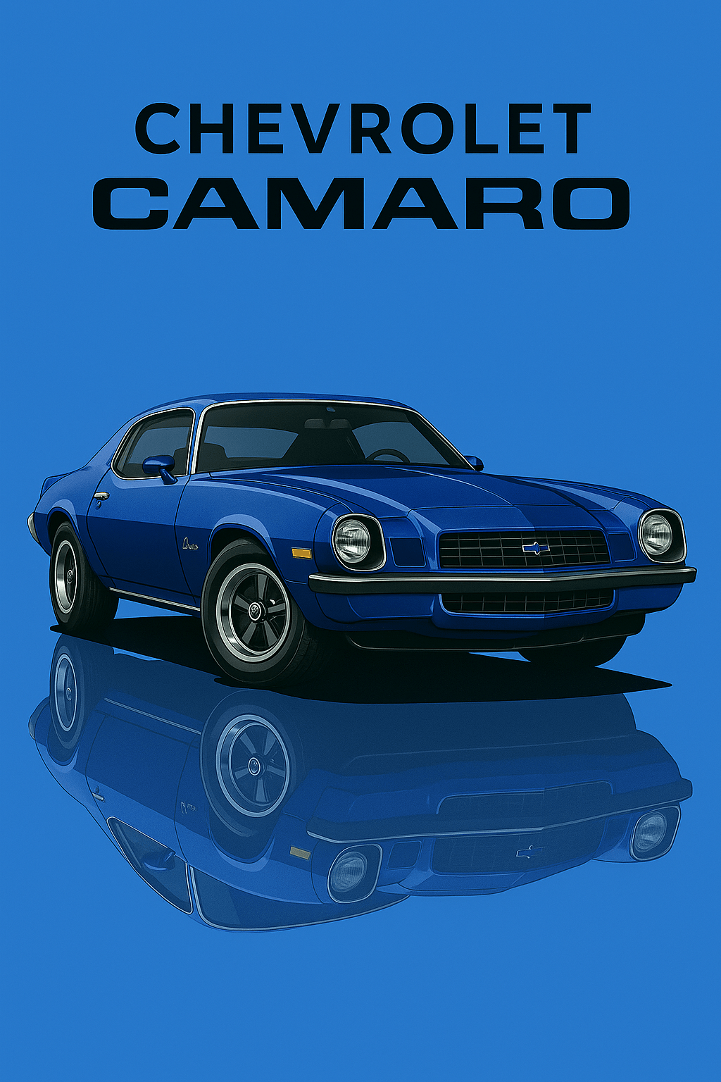 Chevrolet Camaro Z/28 1969 Poster – American Car Wall Art (A1–A4, Portrait & Landscape) - Doublenightprints
