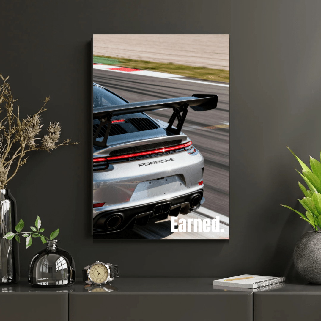 Porsche 911 GT3 RS — Studio Poster - Porsche wall art - Racecar poster - Doublenightprints