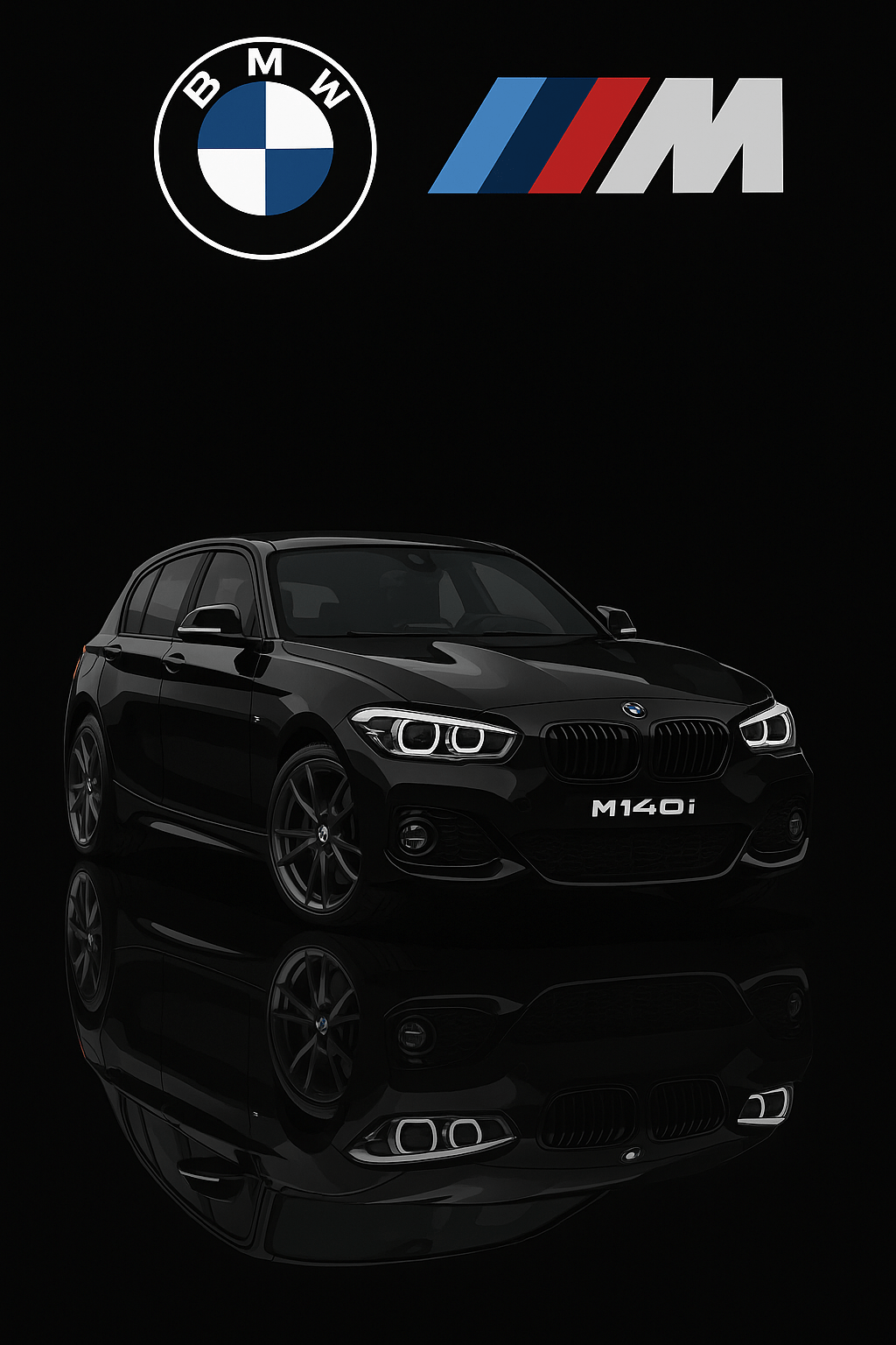 BMW M140i Poster - Car enthusiast Wall art - Custom Car Poster UK - Doublenightprints
