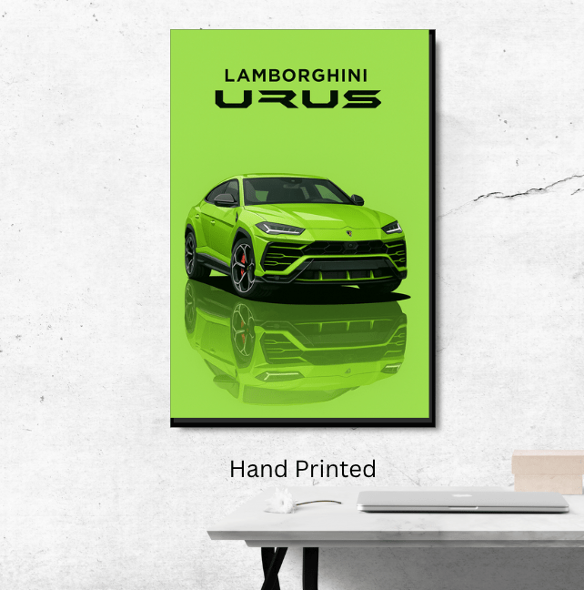 Lamborghini Urus - Car enthusiast Wall art - Custom Car Poster UK - Doublenightprints