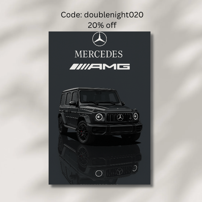 G wagon cartoon Poster - Car enthusiast Wall art - Custom Car Poster (Digital Download)) - Doublenightprints