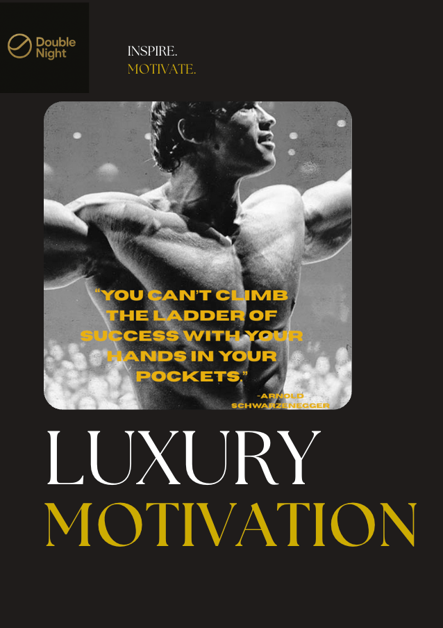 Motivational Poster – “You Can’t Climb the Ladder of Success with Your Hands in Your Pockets” – Inspirational Quote Wall Art - Doublenightprints