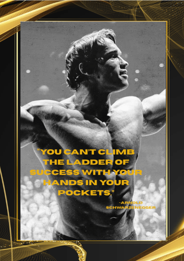 Motivational Poster – “You Can’t Climb the Ladder of Success with Your Hands in Your Pockets” – Inspirational Quote Wall Art - Doublenightprints