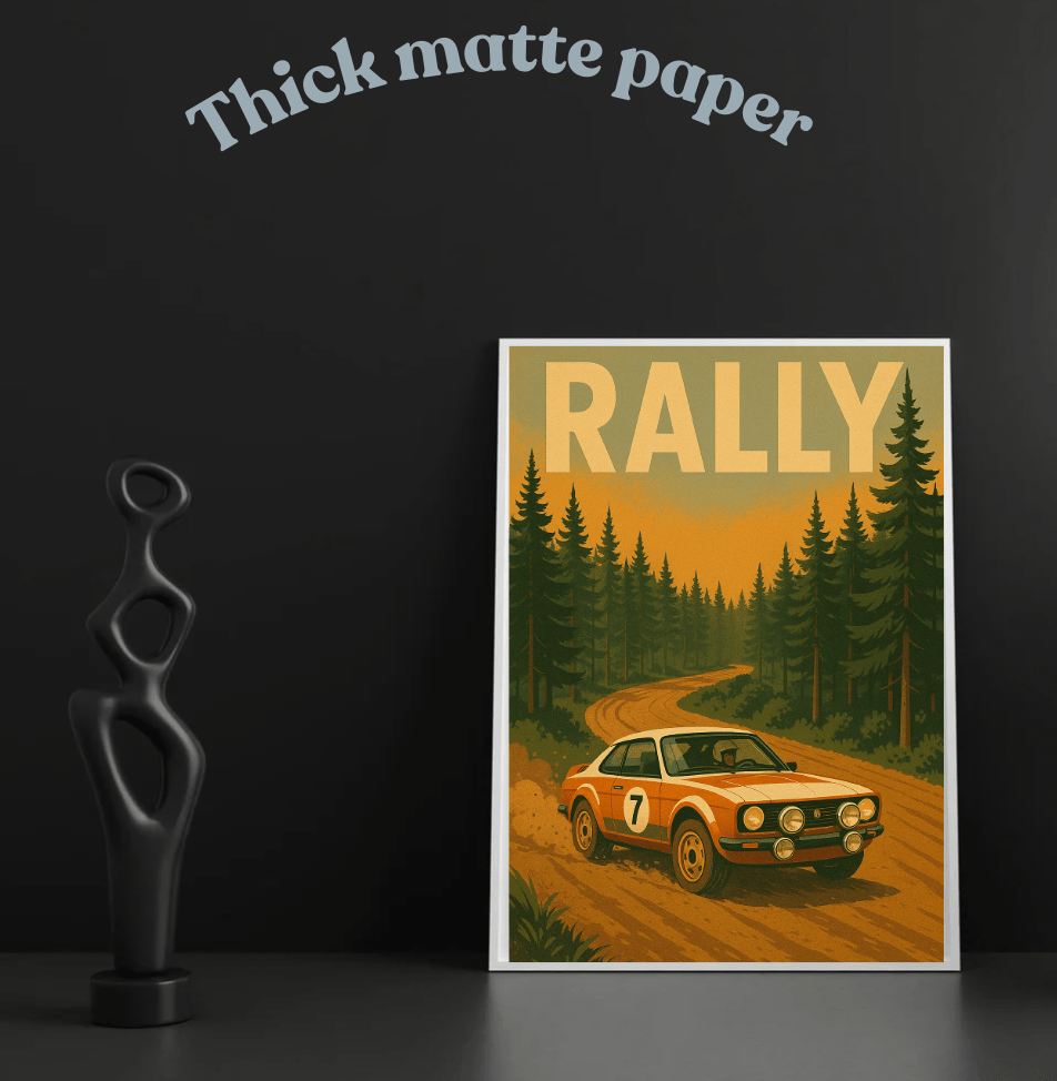 Forest Rally Stage — Vintage Rally Poster - Doublenightprints