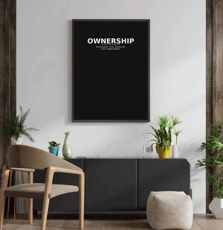 Ownership — Minimal Statement Poster - Doublenightprints