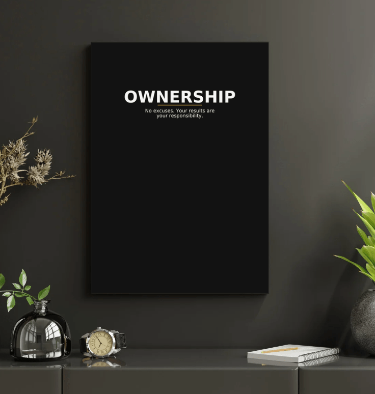 Ownership — Minimal Statement Poster - Doublenightprints