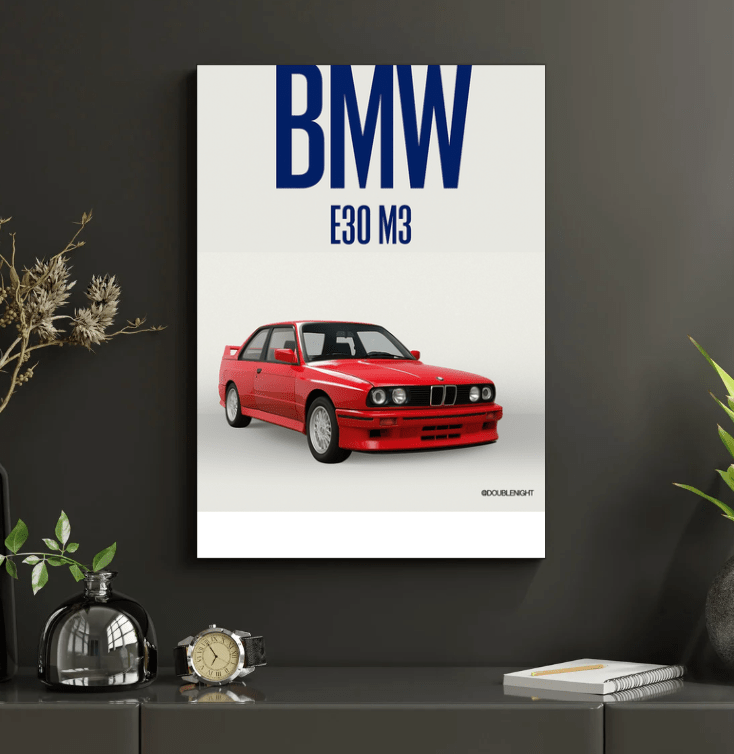 BMW E30 M3 — Studio Poster - Doublenightprints