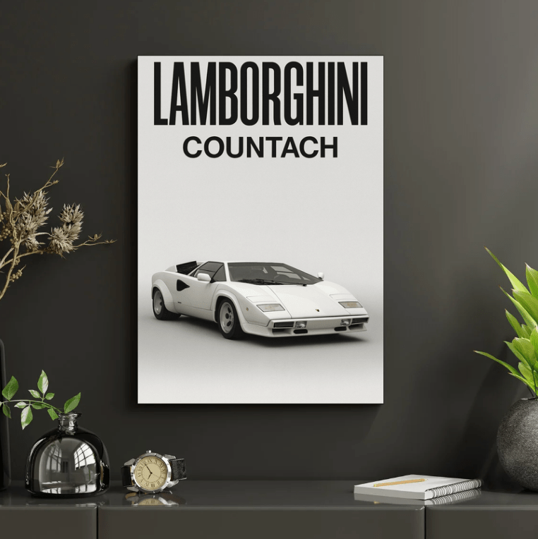 Lamborghini Countach — Studio Poster - Doublenightprints