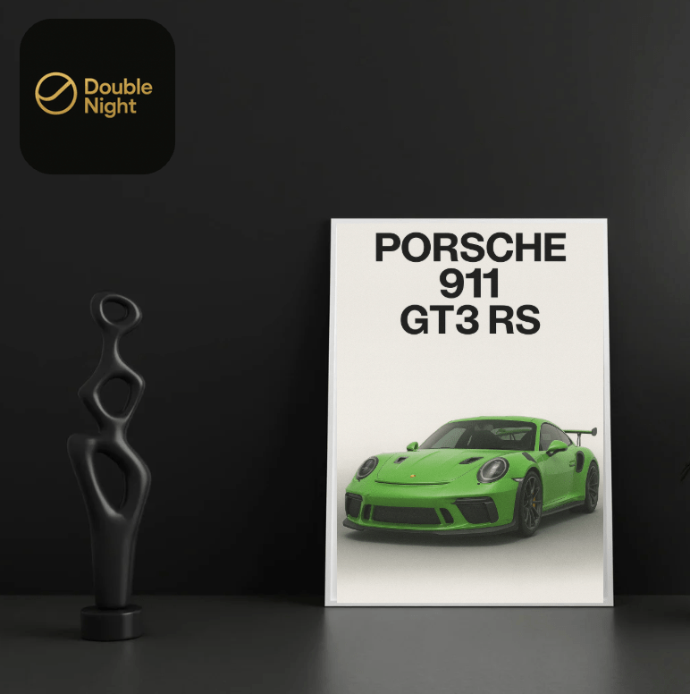 Porsche 911 GT3 RS — Studio Poster - Doublenightprints