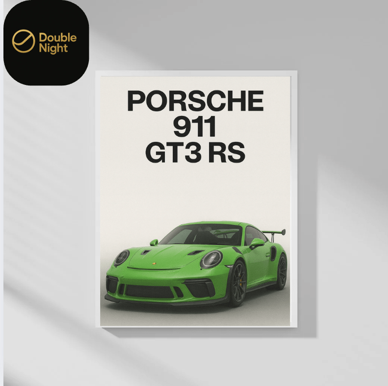 Porsche 911 GT3 RS — Studio Poster - Doublenightprints