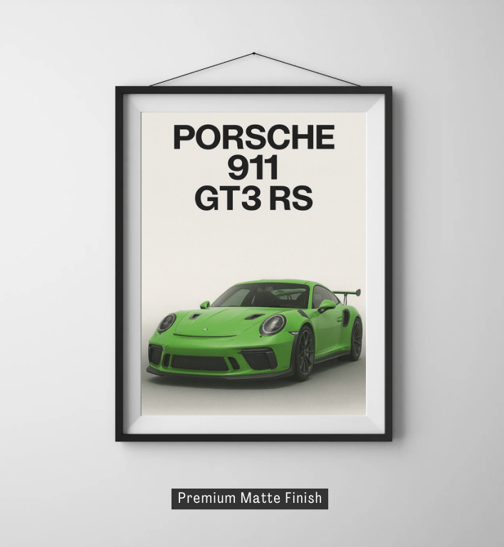 Porsche 911 GT3 RS — Studio Poster - Doublenightprints