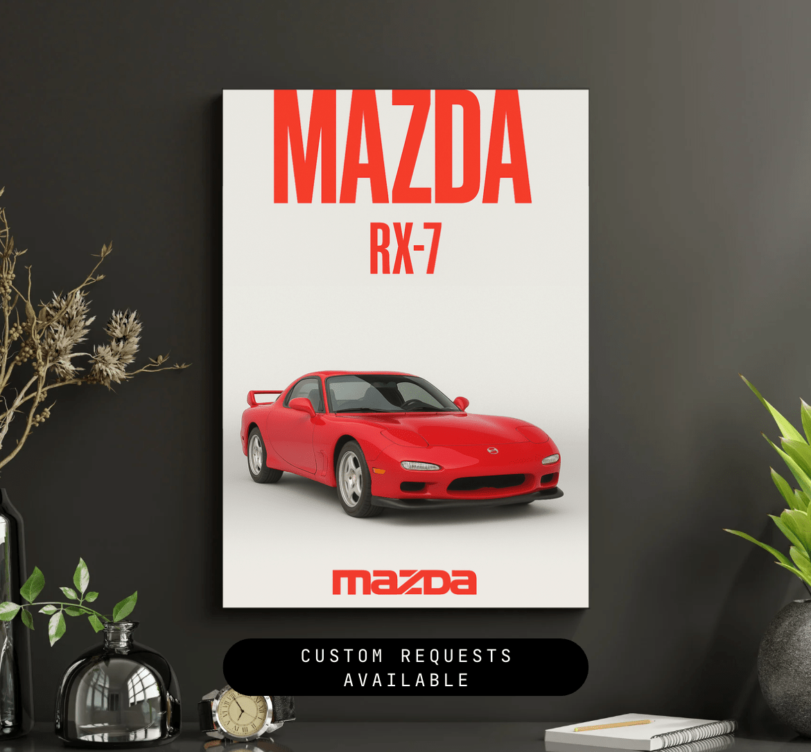 Mazda RX‑7 FD — Studio Poster - Doublenightprints