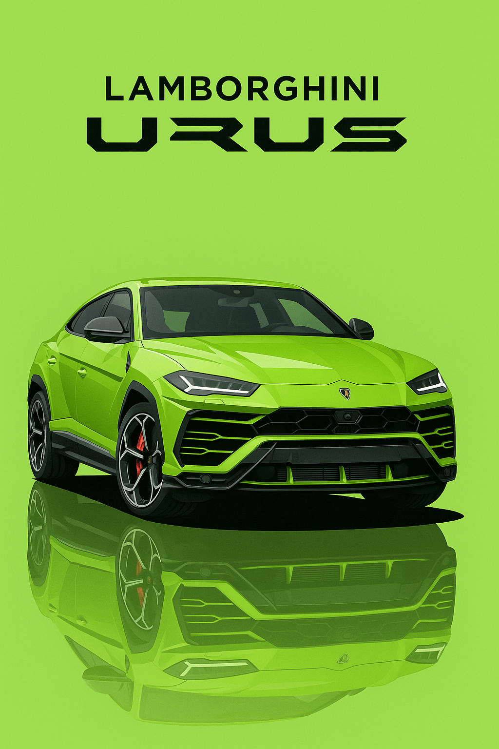 Lamborghini Urus - Car enthusiast Wall art - Custom Car Poster UK - Doublenightprints