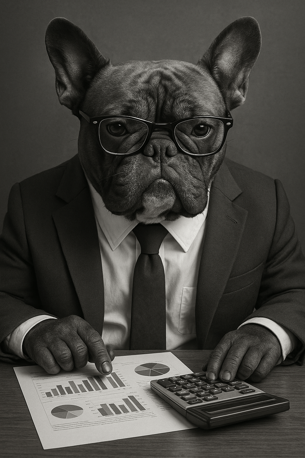Dog at Desk Poster - Working Dog poster - Vintage Comedy poster ( Digital Download ) - Doublenightprints