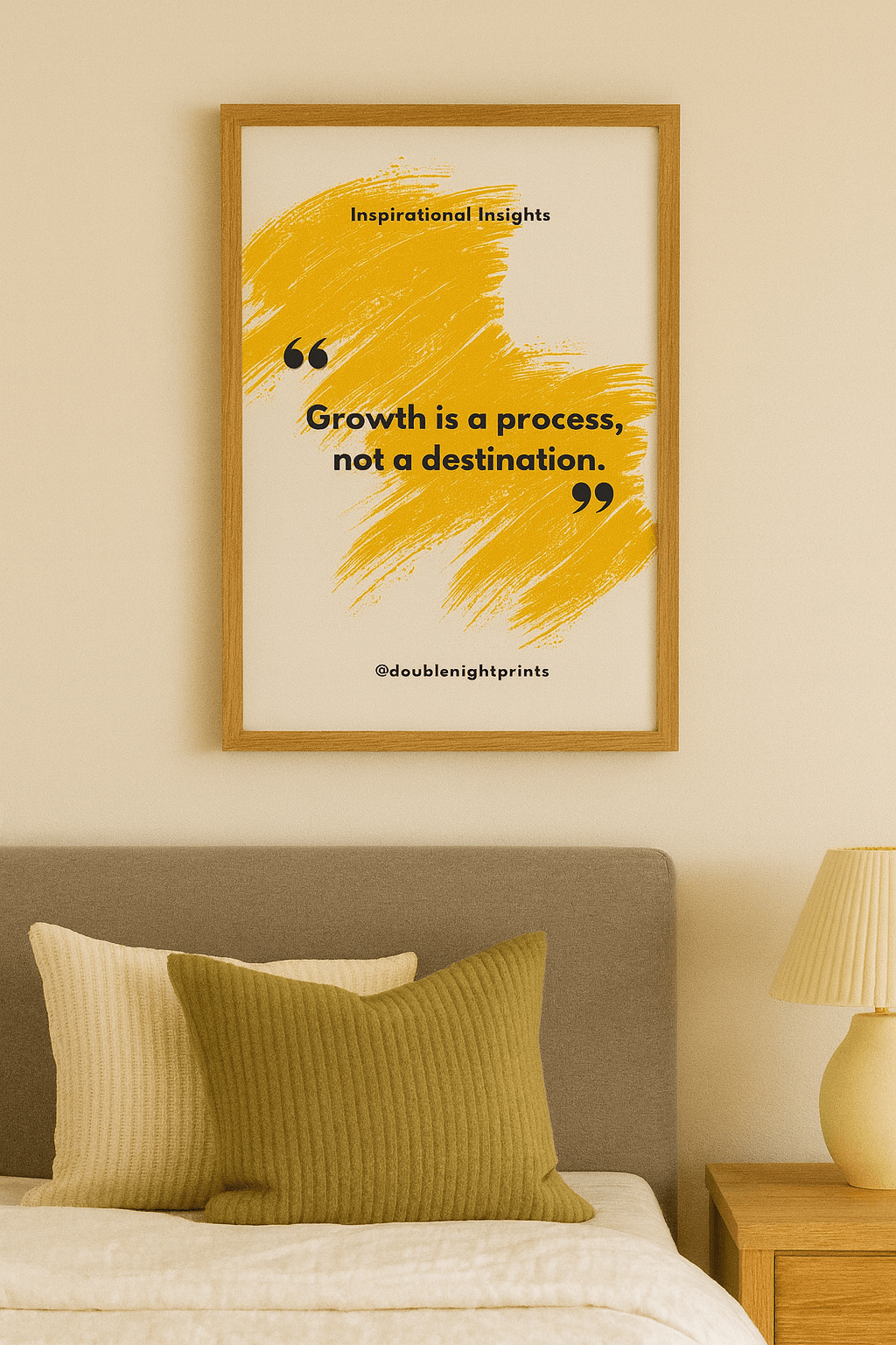Growth is a Process Motivational Poster – Inspirational Wall Art – Minimalist Quote Print ( Digital Download ) - Doublenightprints