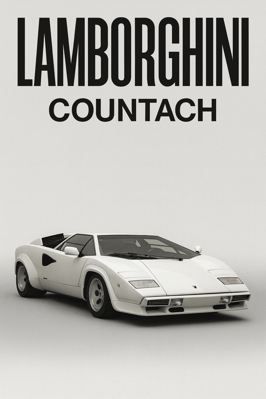 Lamborghini Countach — Studio Poster - Doublenightprints