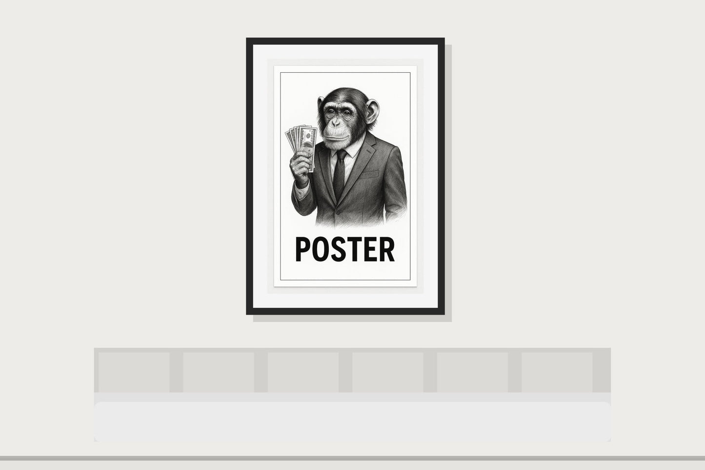 Monkey Money Poster ( Digital Download Poster ) - Doublenightprints