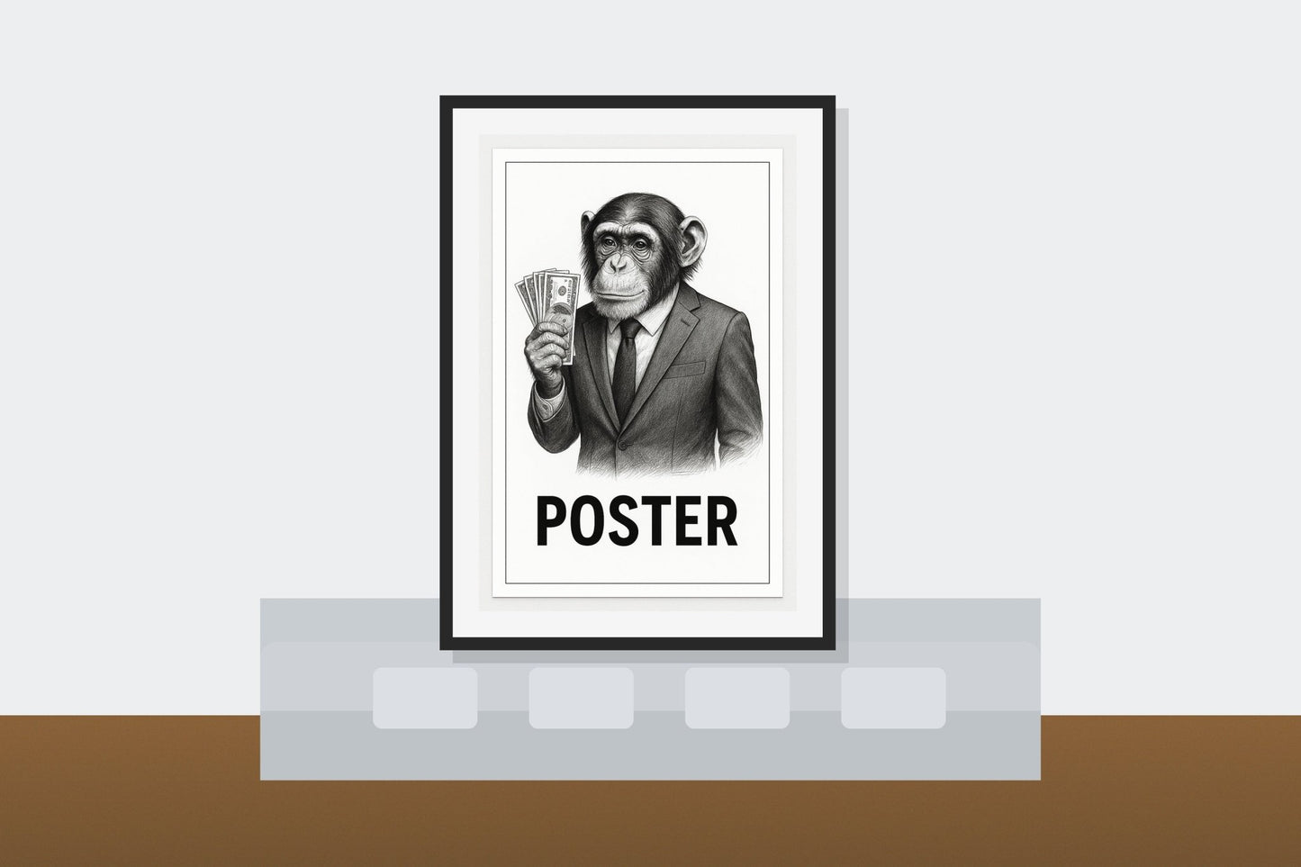 Monkey Money Poster ( Digital Download Poster ) - Doublenightprints