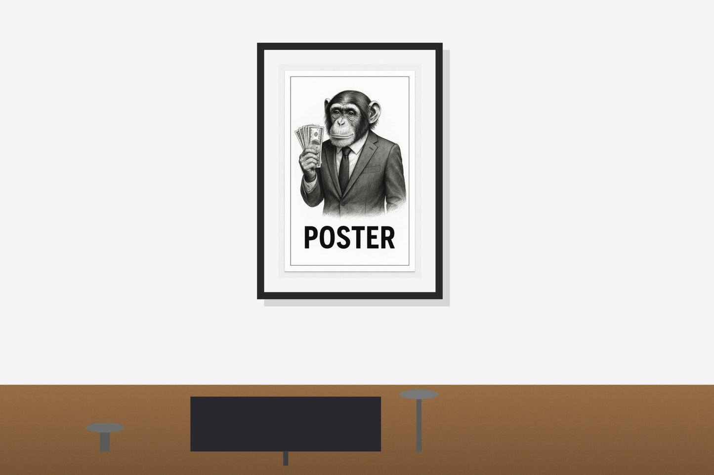 Monkey Money Poster ( Digital Download Poster ) - Doublenightprints