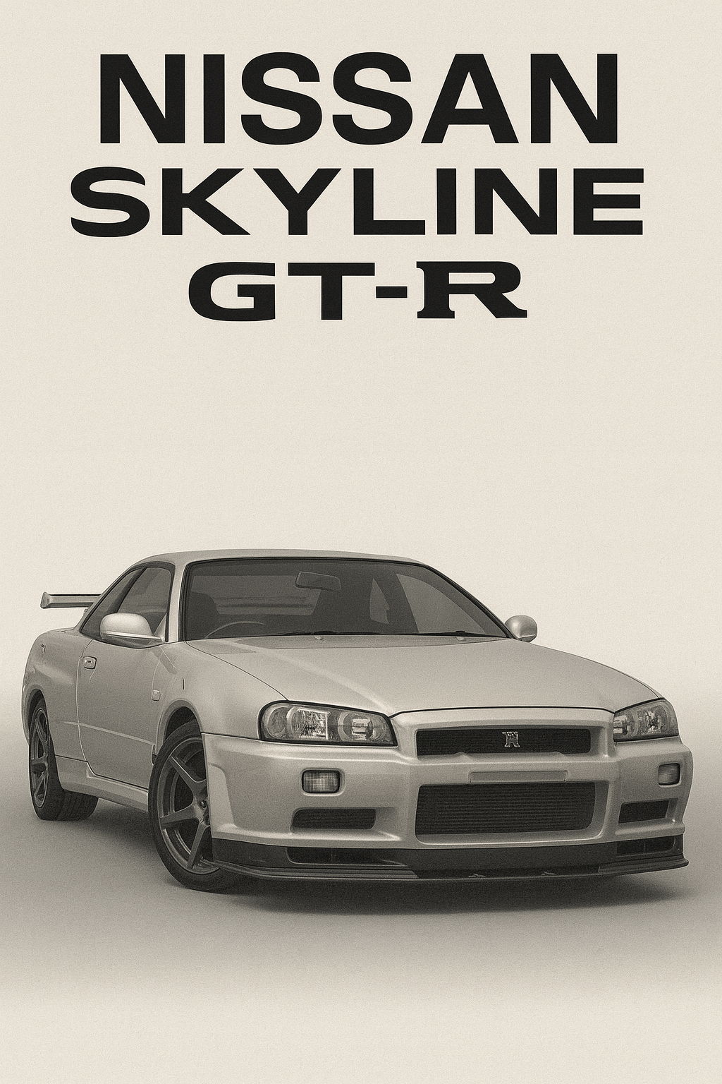 Nissan Skyline GT‑R R34 — Studio Poster - Doublenightprints