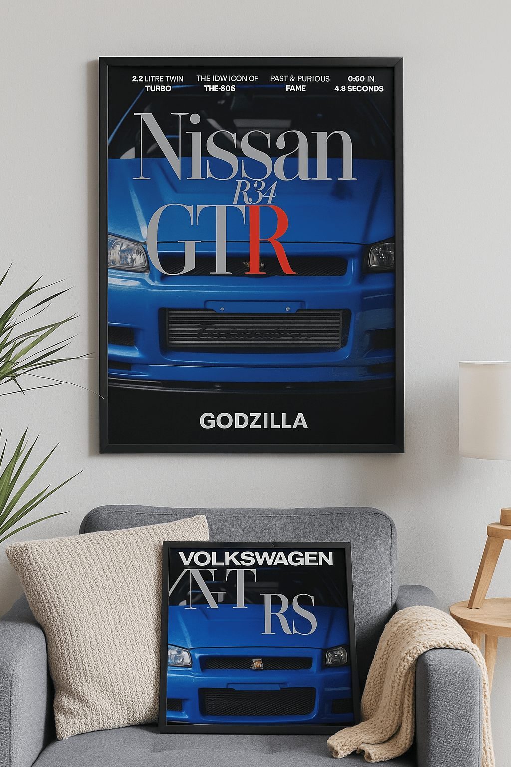 Nissan GTR Poster: JDM Sports Car Art Print - Doublenightprints