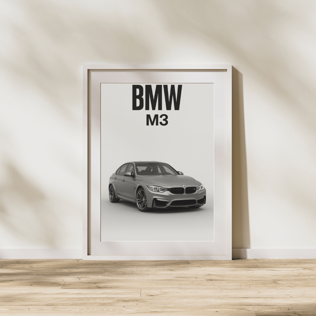 BMW F80 M3 Minimalist Poster - Doublenightprints