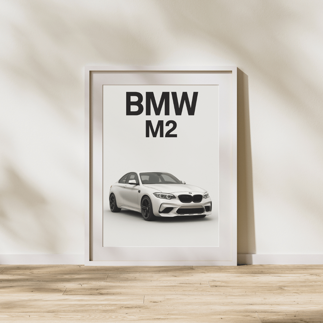 BMW M2 Minimalist Poster - Doublenightprints