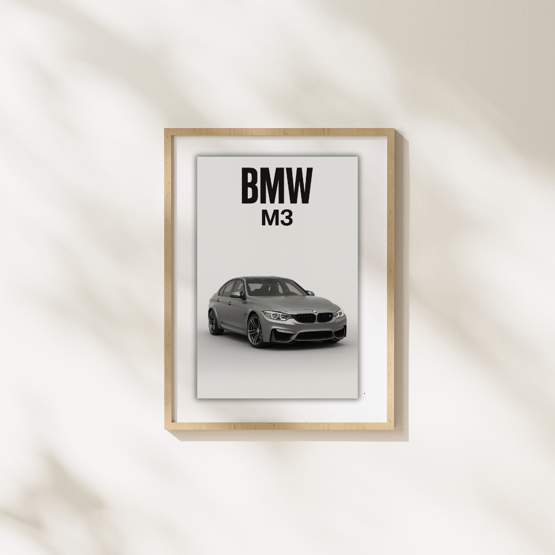 BMW F80 M3 Minimalist Poster - Doublenightprints