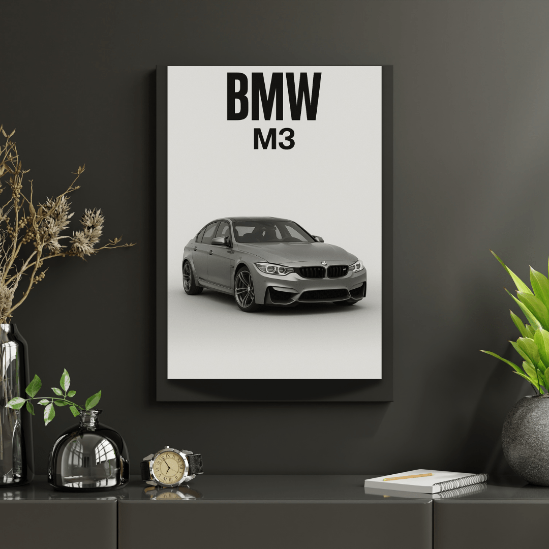 BMW F80 M3 Minimalist Poster - Doublenightprints