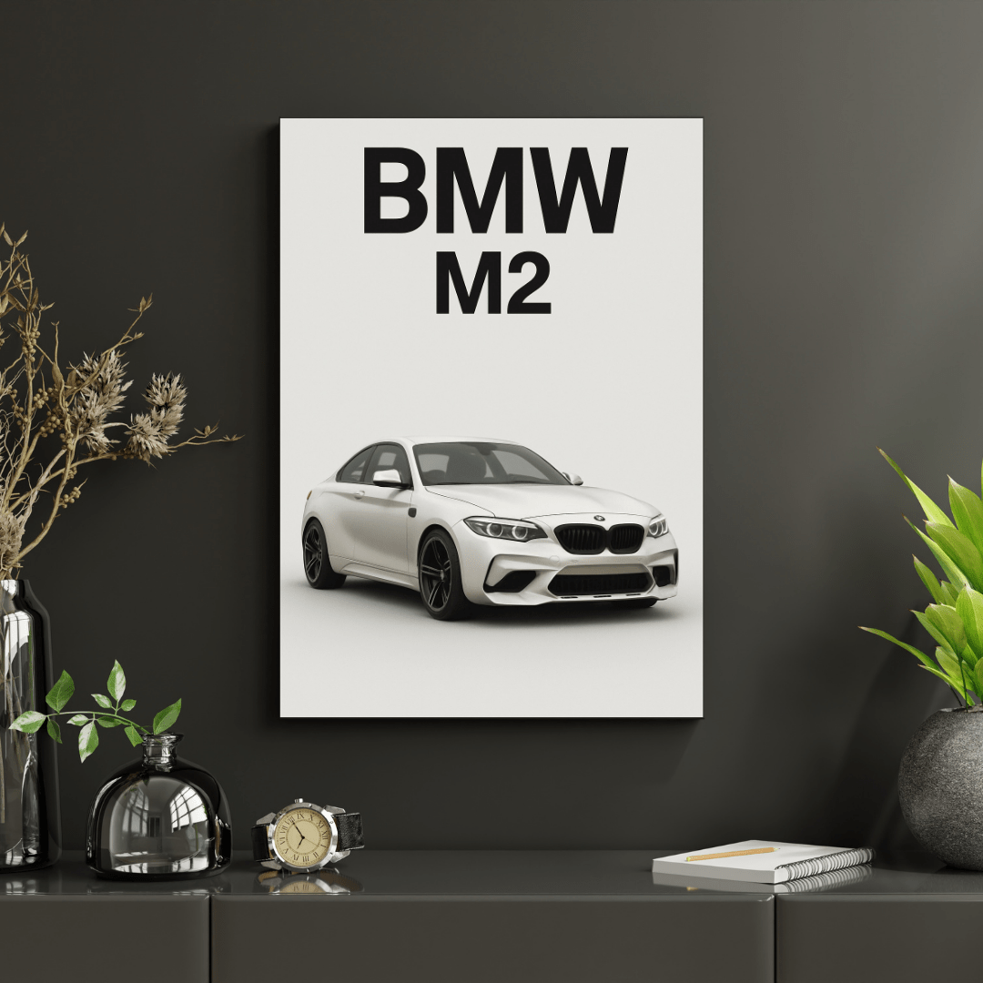 BMW M2 Minimalist Poster - Doublenightprints