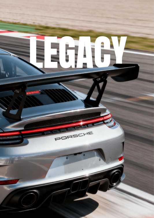 Porsche Motivational Poster – Legacy. (Luxury Car Wall Art) - Doublenightprints