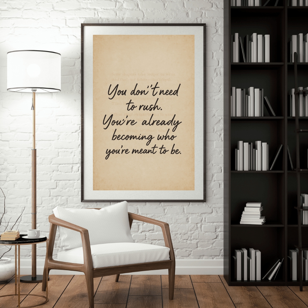 You Don’t Need To Rush – Vintage Motivational Poster - Doublenightprints