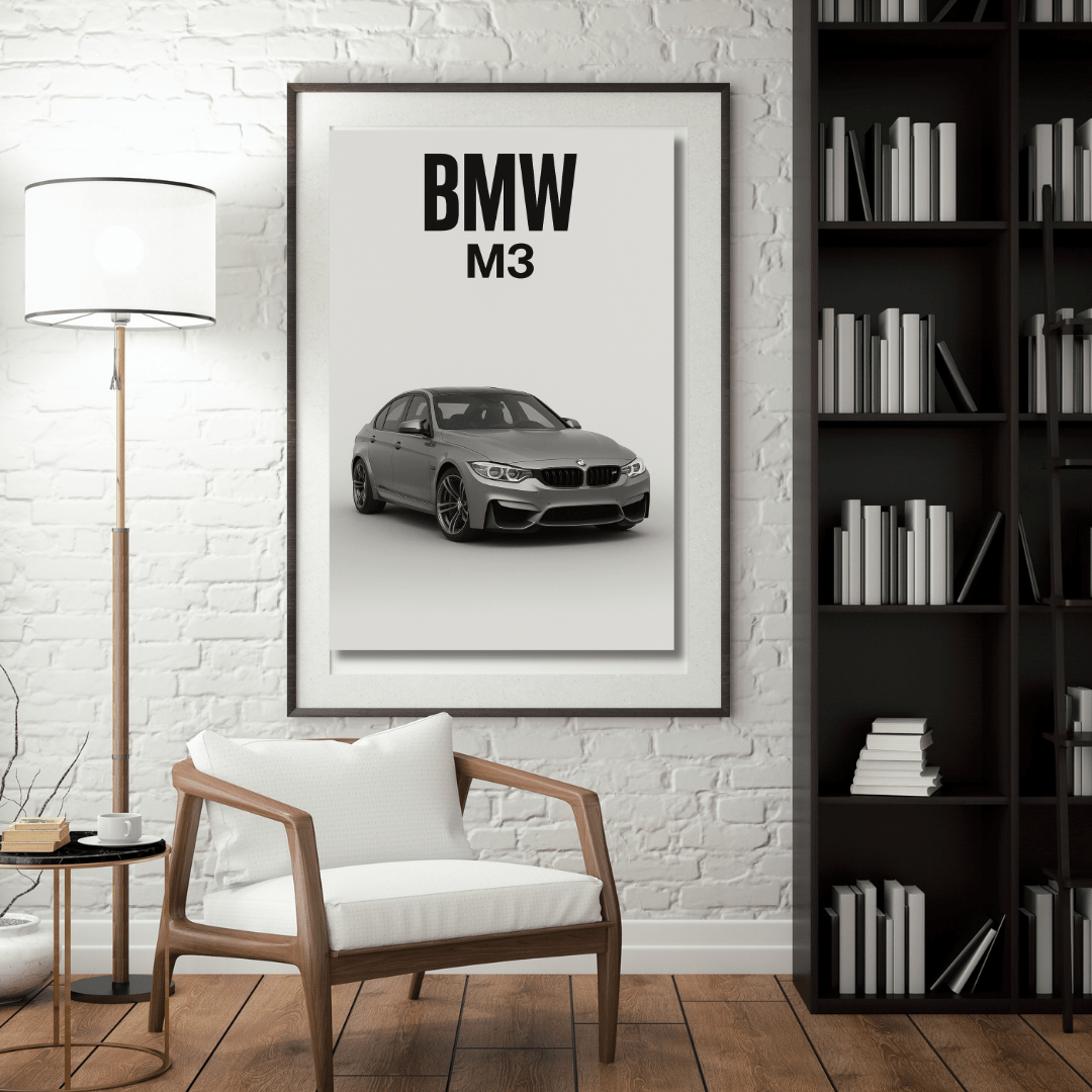 BMW F80 M3 Minimalist Poster - Doublenightprints