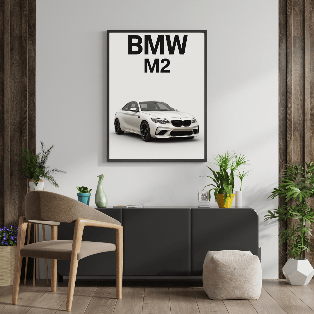BMW M2 Minimalist Poster - Doublenightprints