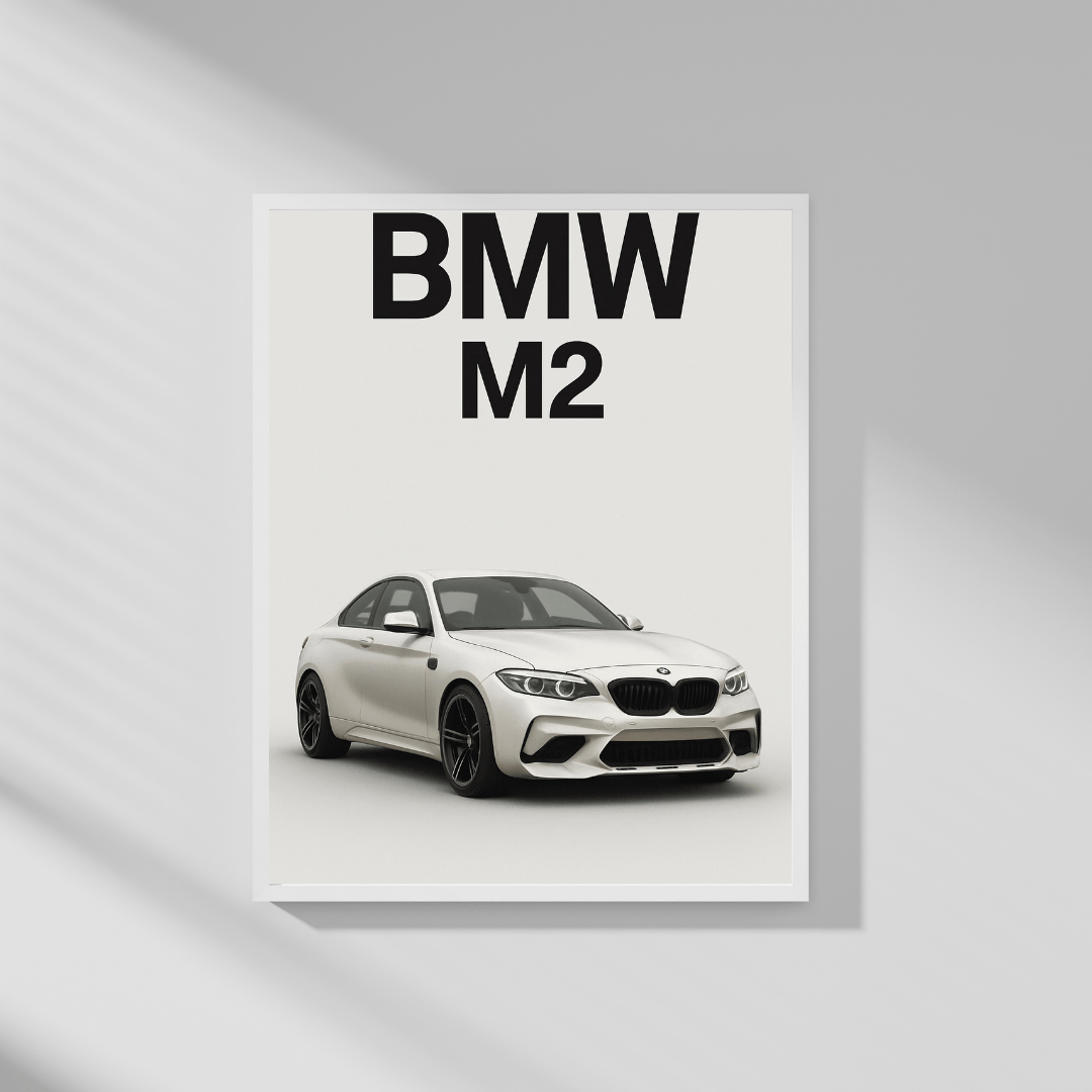 BMW M2 Minimalist Poster - Doublenightprints