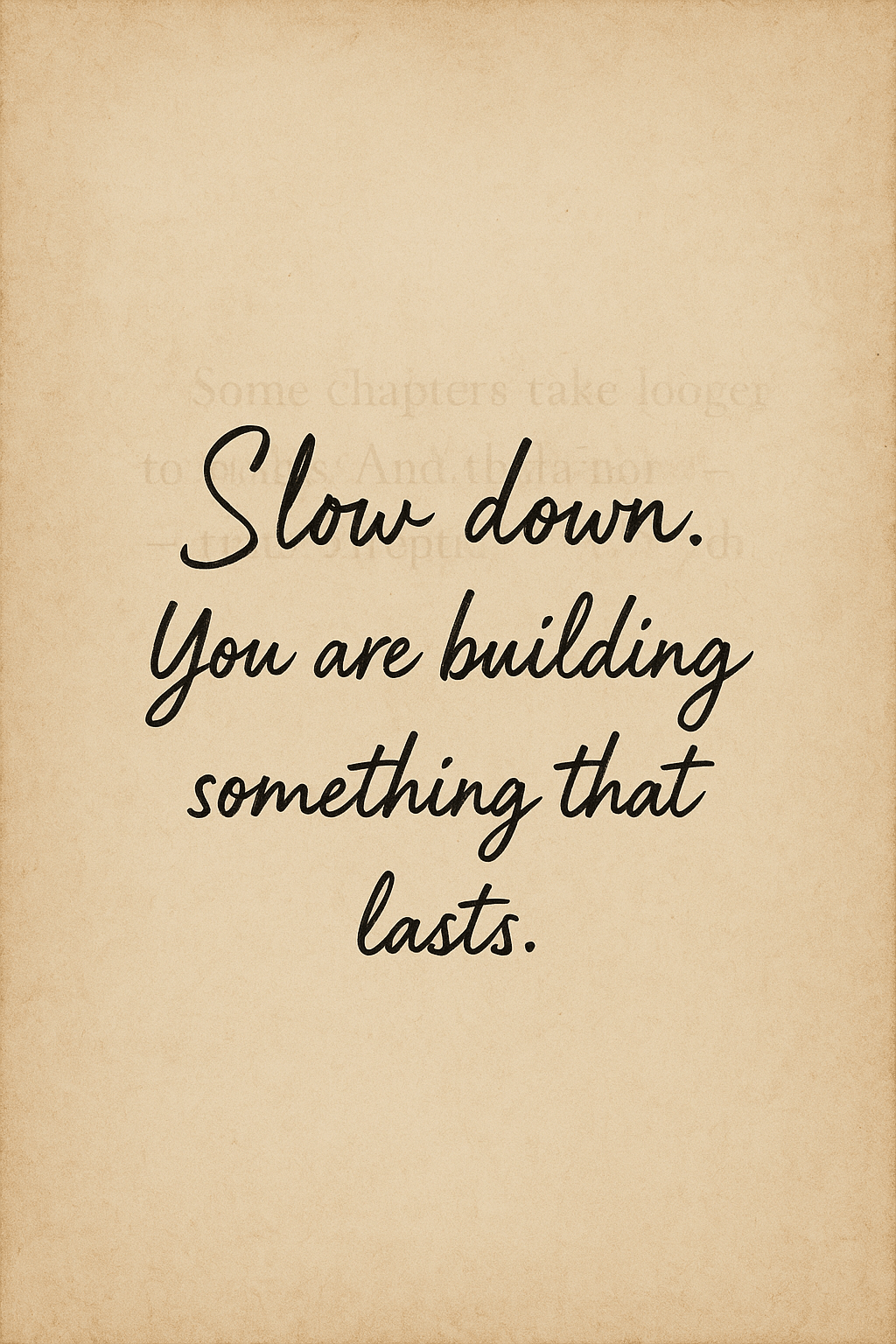 Slow Down – Vintage Motivational Poster - Doublenightprints