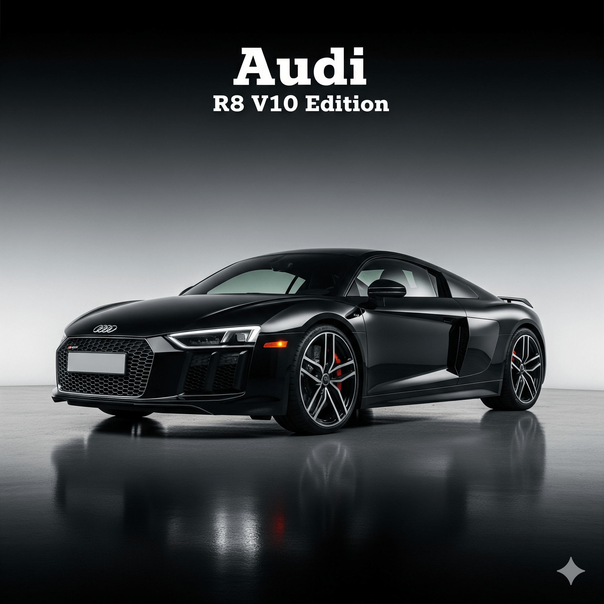 Audi R8 V10 — Studio Poster - Doublenightprints
