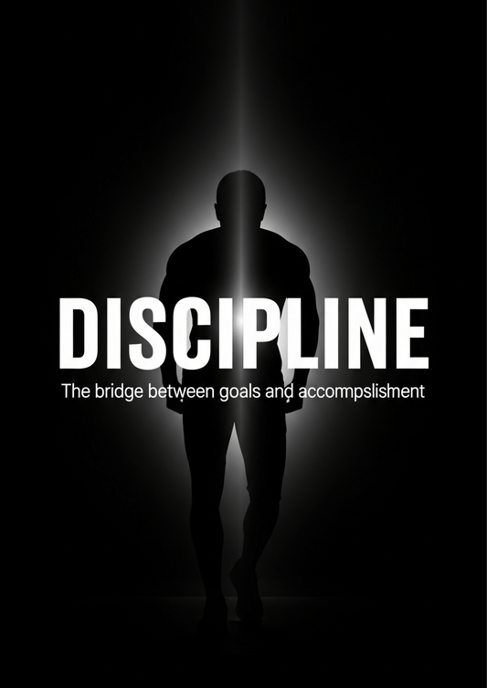 Discipline — Motivational Poster - Motivational Wall art - Gym Decor - Doublenightprints
