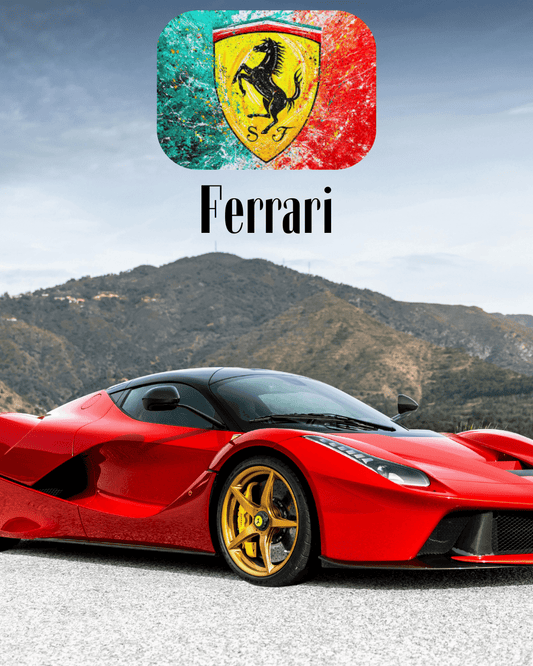 Ferrari Supercar — Red LaFerrari Poster - Doublenightprints