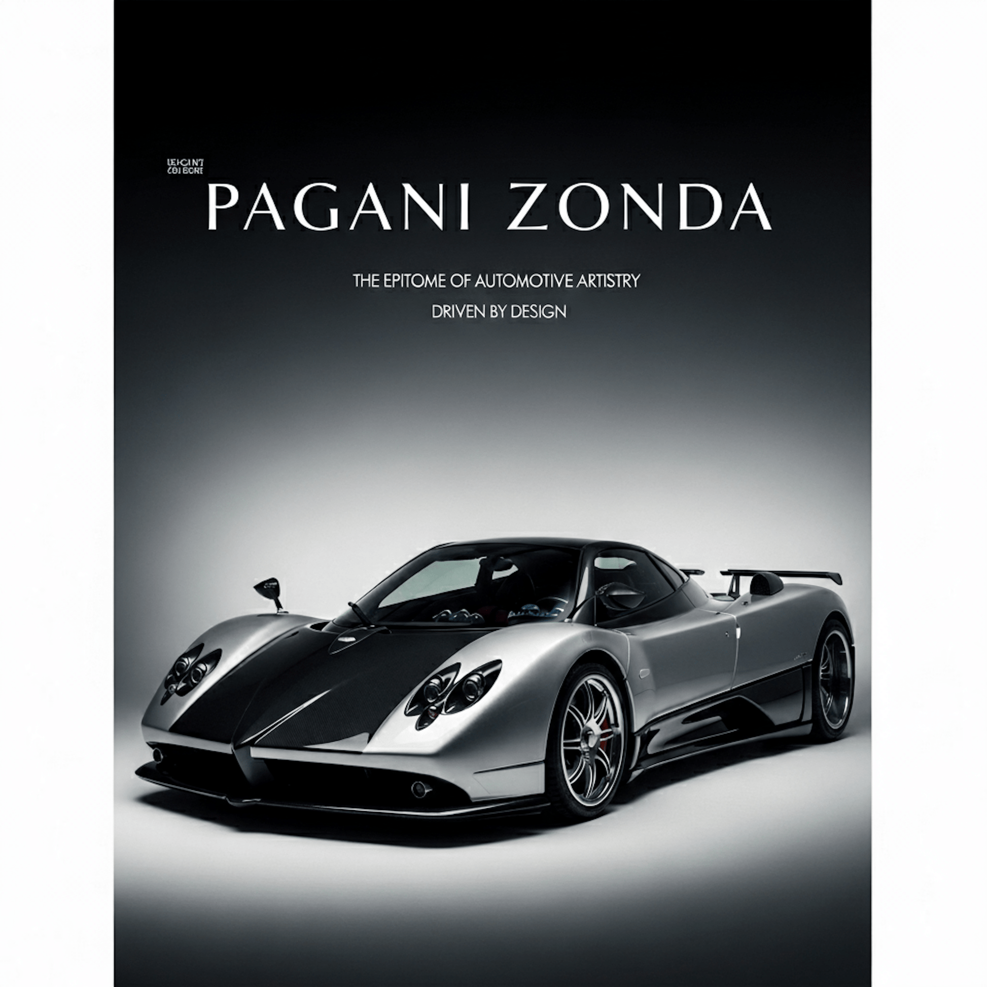 Pagani Zonda — Studio Poster - Doublenightprints